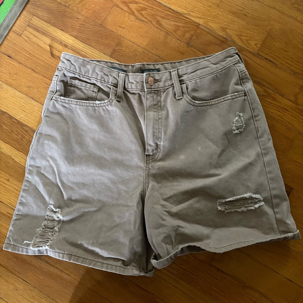 Wild fable Casual Tan Distressed Women Shorts new without tag